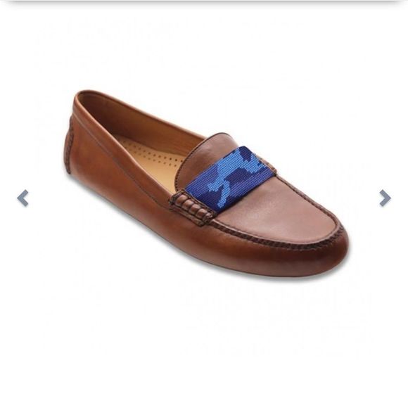 Smathers & Branson Shoes Smathersand Branson Navy Camo Needlepoint